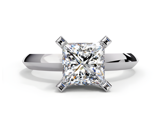 LGD Ring Princess-Cut  Stone (1.72 ct) In 14K Gold