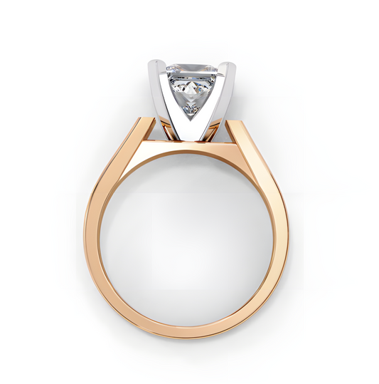 LGD Solitaire Ring Princess Stone (1.50ct) In 14K Gold