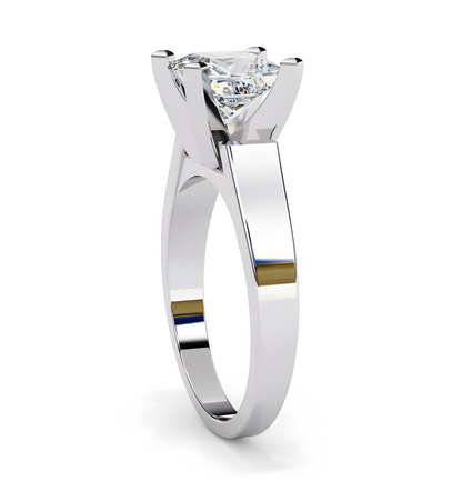 LGD Solitaire Ring Princess Stone (1.50ct) In 14K Gold