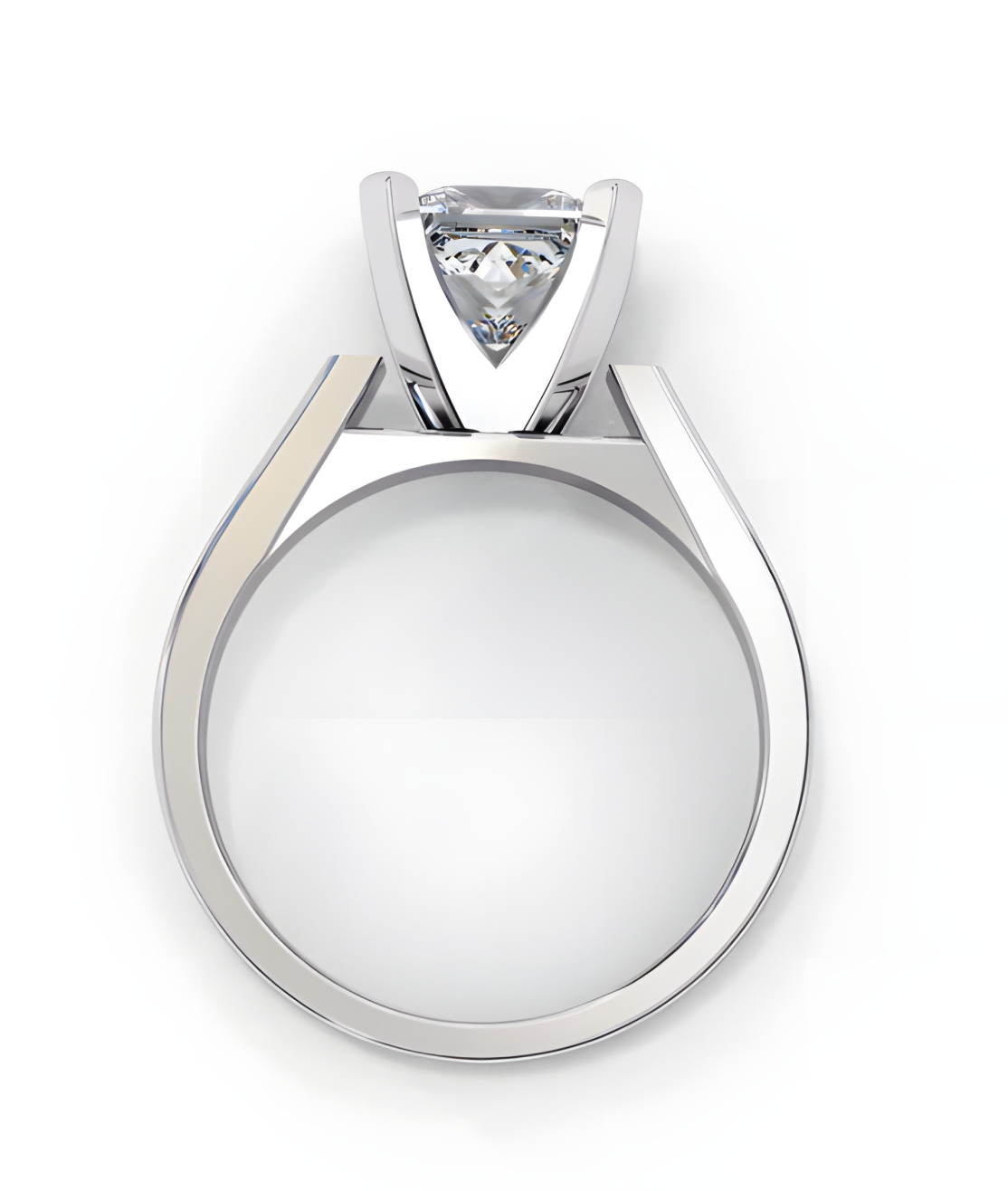 LGD Solitaire Ring Princess Stone (1.50ct) In 14K Gold