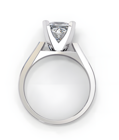 LGD Solitaire Ring Princess Stone (1.50ct) In 14K Gold