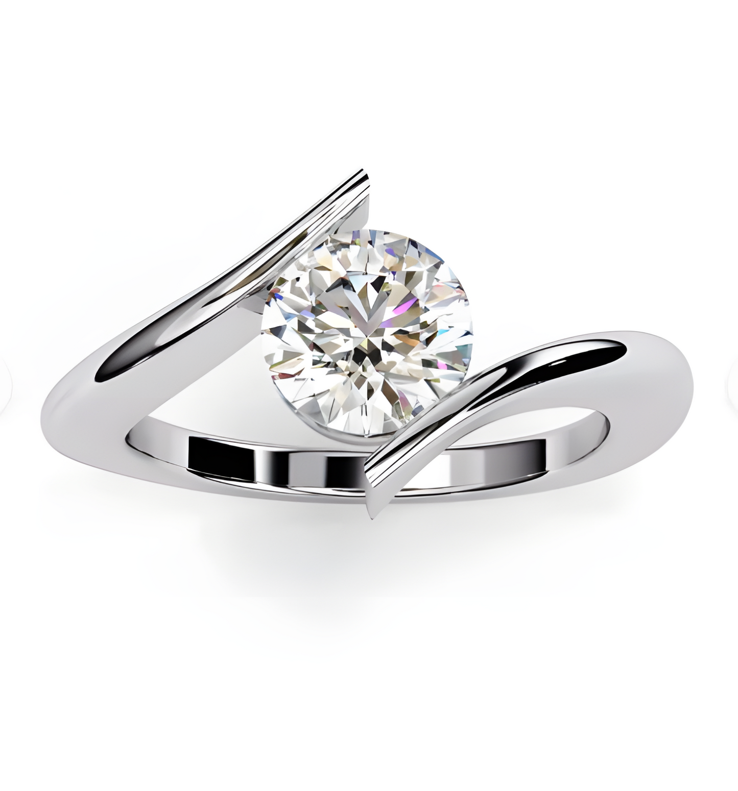 LGD Ring Round Stone (1.00ct)  14K