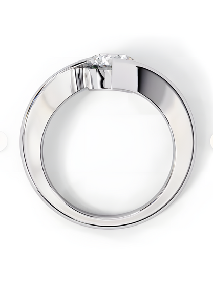LGD Ring Round Stone (1.00ct)  14K