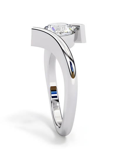 LGD Ring Round Stone (1.00ct)  14K
