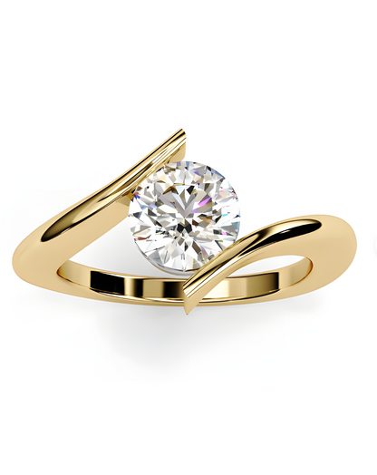 LGD Ring Round Stone (1.00ct)  14K