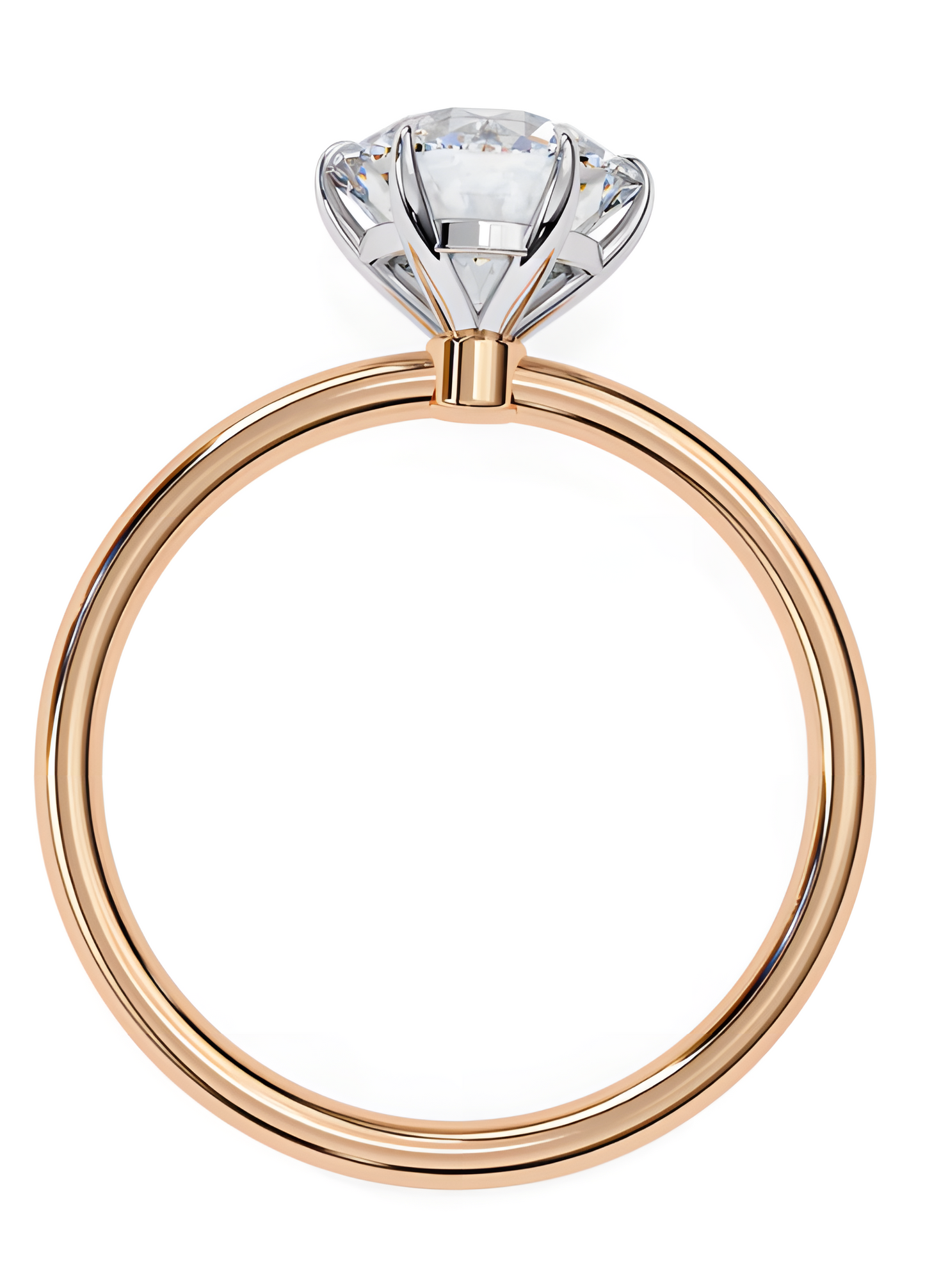 LGD  Round Solitaire Rings (1.90 Ct) 14k Gold