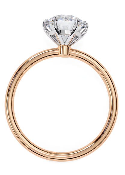 LGD  Round Solitaire Rings (1.90 Ct) 14k Gold