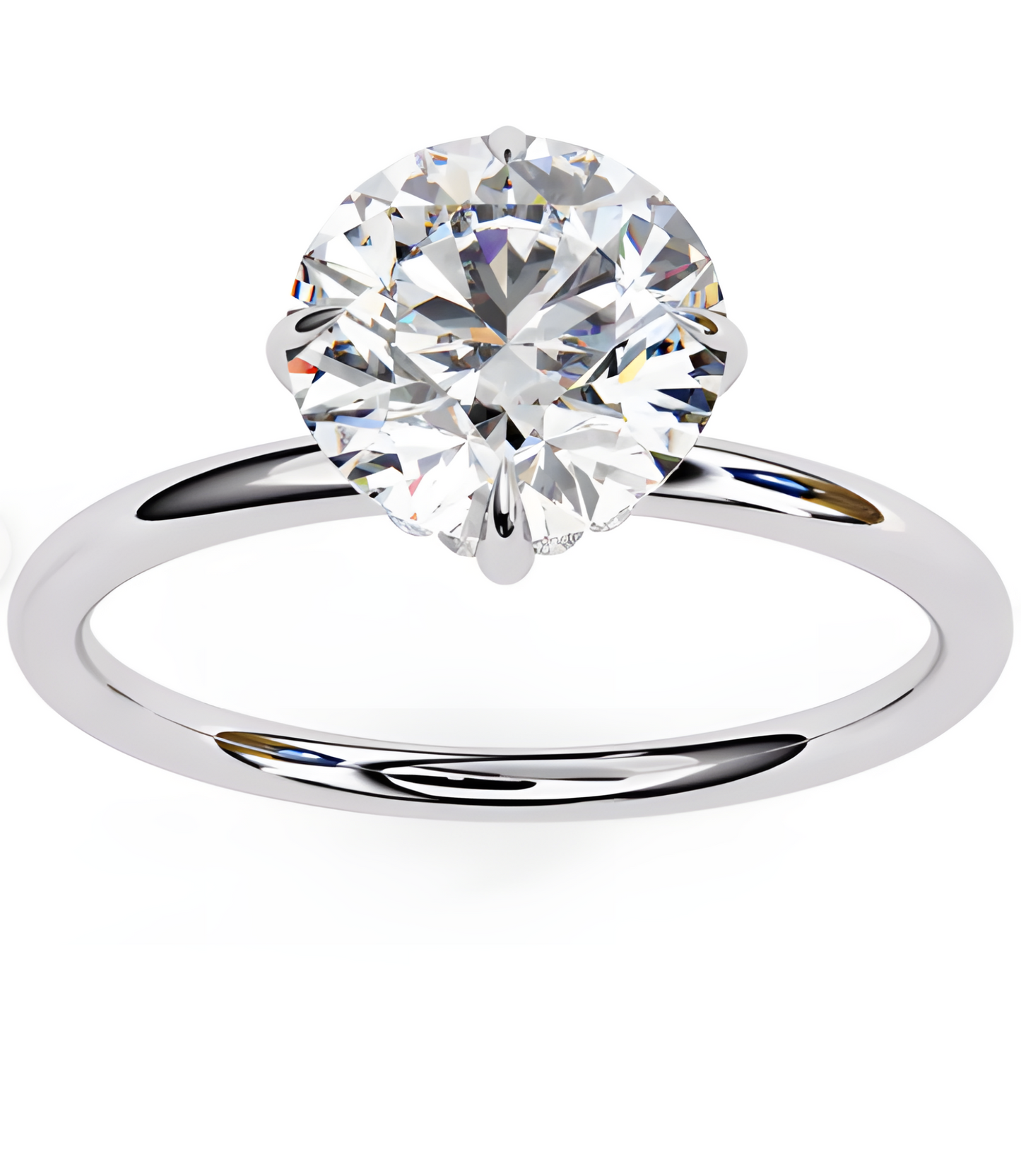 LGD  Round Solitaire Rings (1.90 Ct) 14k Gold