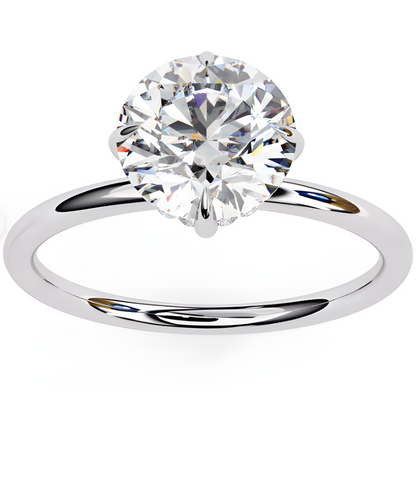 LGD  Round Solitaire Rings (1.90 Ct) 14k Gold
