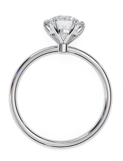 LGD  Round Solitaire Rings (1.90 Ct) 14k Gold