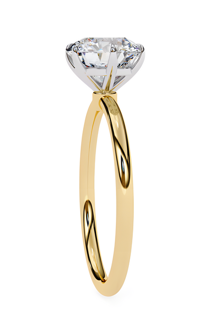 LGD  Round Solitaire Rings (1.90 Ct) 14k Gold