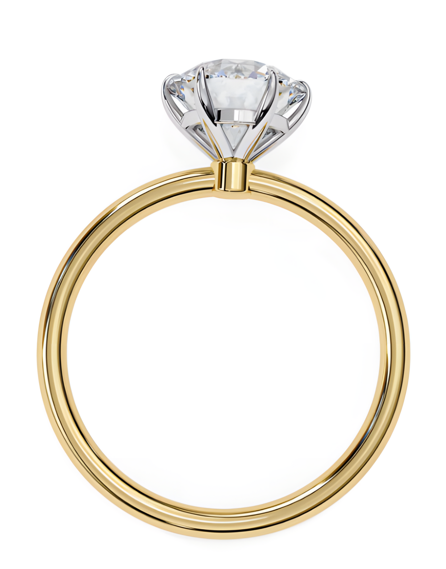 LGD  Round Solitaire Rings (1.90 Ct) 14k Gold