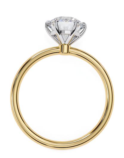 LGD  Round Solitaire Rings (1.90 Ct) 14k Gold