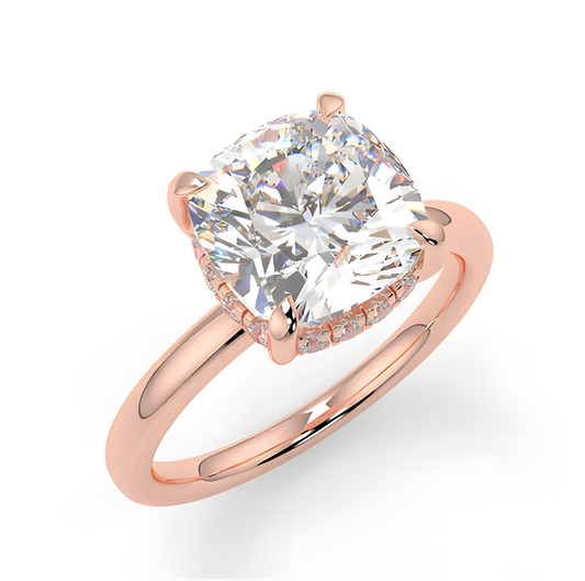 LGD Cushion Brilliant Solitaire (1.62 cts) In 14K Gold  DCR-22