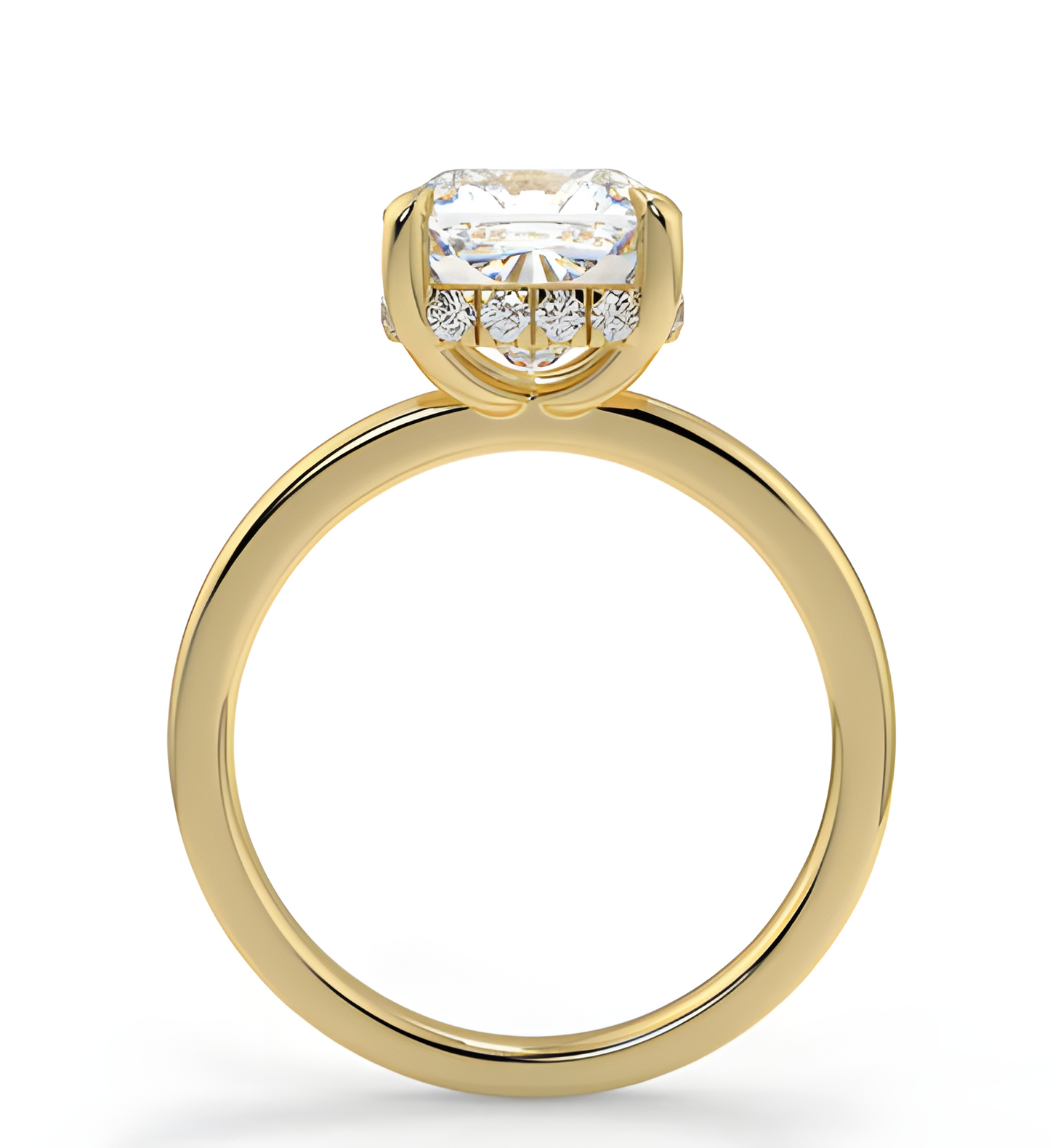 LGD Cushion Brilliant Solitaire (1.62 cts) In 14K Gold  DCR-22