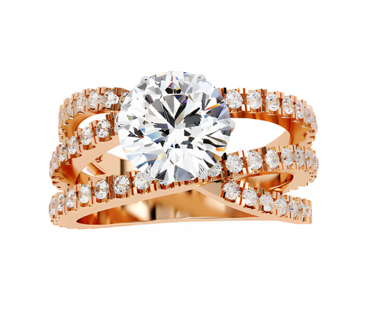 LGD Round Solitaire (1.80 cts) In 14K Gold  DCR-32