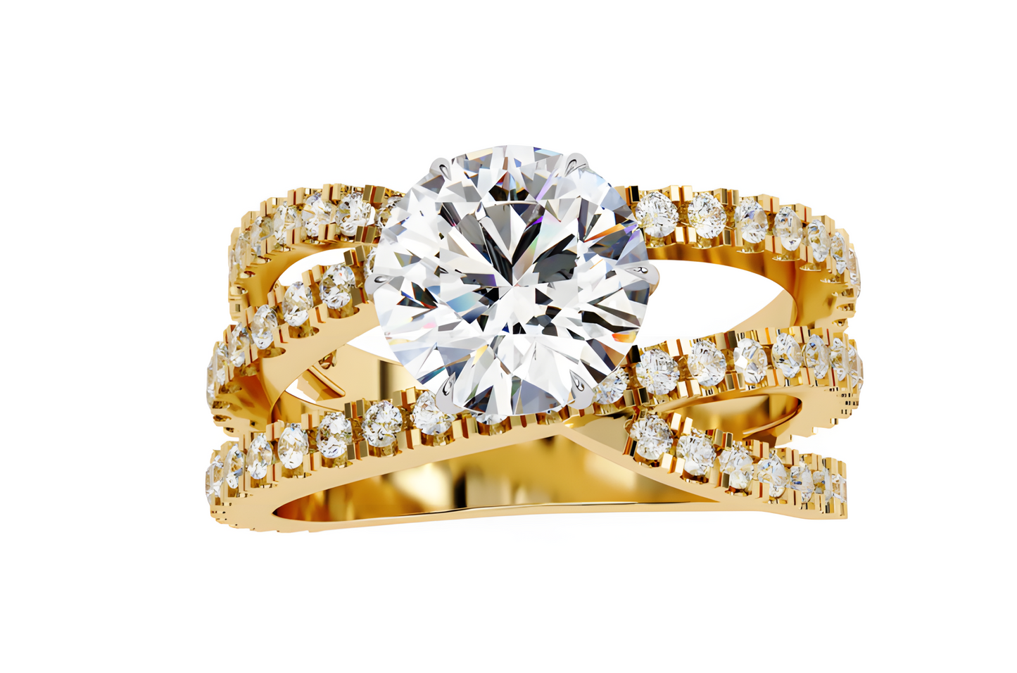 LGD Round Solitaire (1.80 cts) In 14K Gold  DCR-32