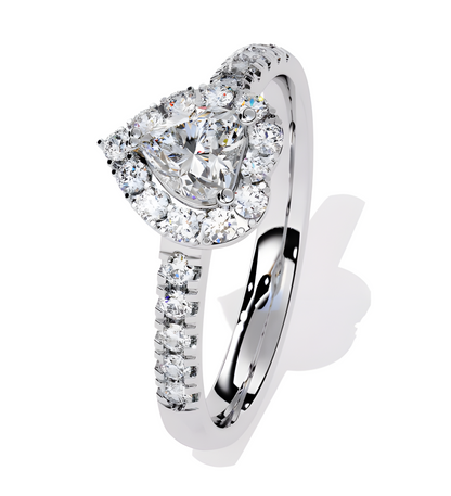 LGD HEART Solitaire (0.87 cts) In 14K Gold  DCR-29