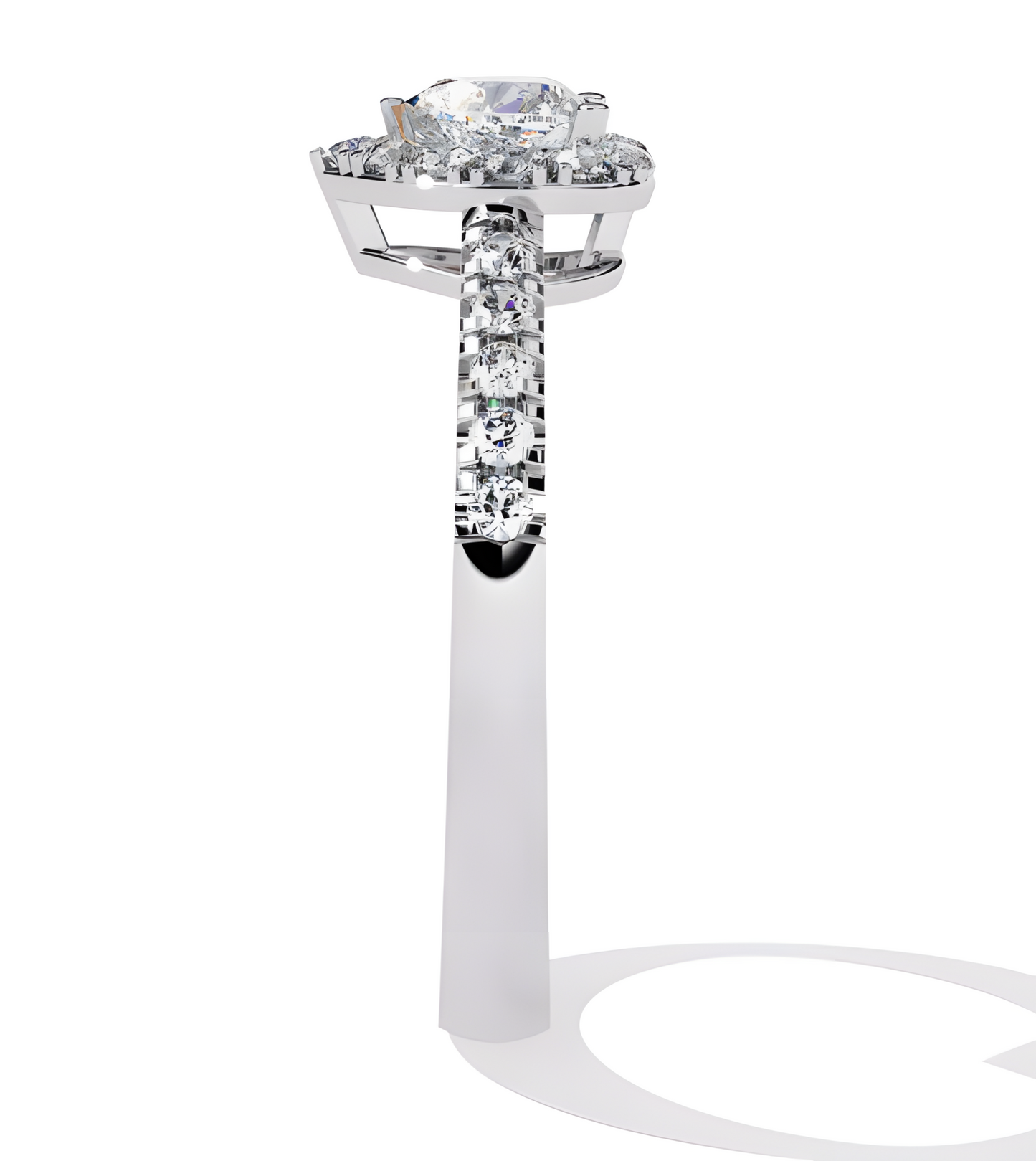 LGD HEART Solitaire (0.87 cts) In 14K Gold  DCR-29