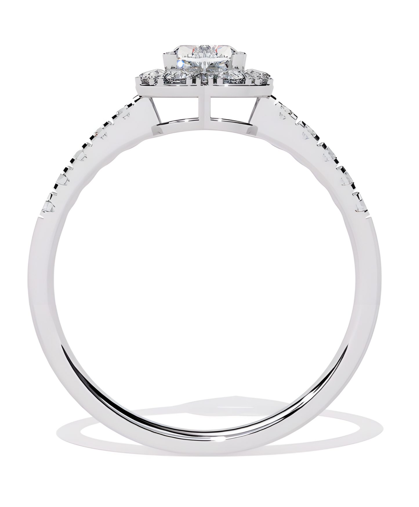 LGD HEART Solitaire (0.87 cts) In 14K Gold  DCR-29