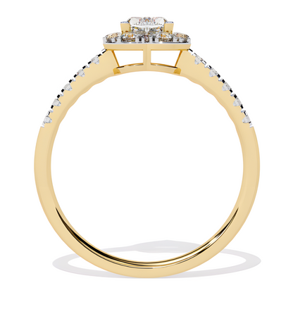 LGD HEART Solitaire (0.87 cts) In 14K Gold  DCR-29