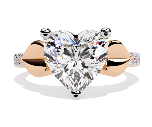 LGD Heart Solitaire (2.06 cts) In 14K Gold  DCR-31