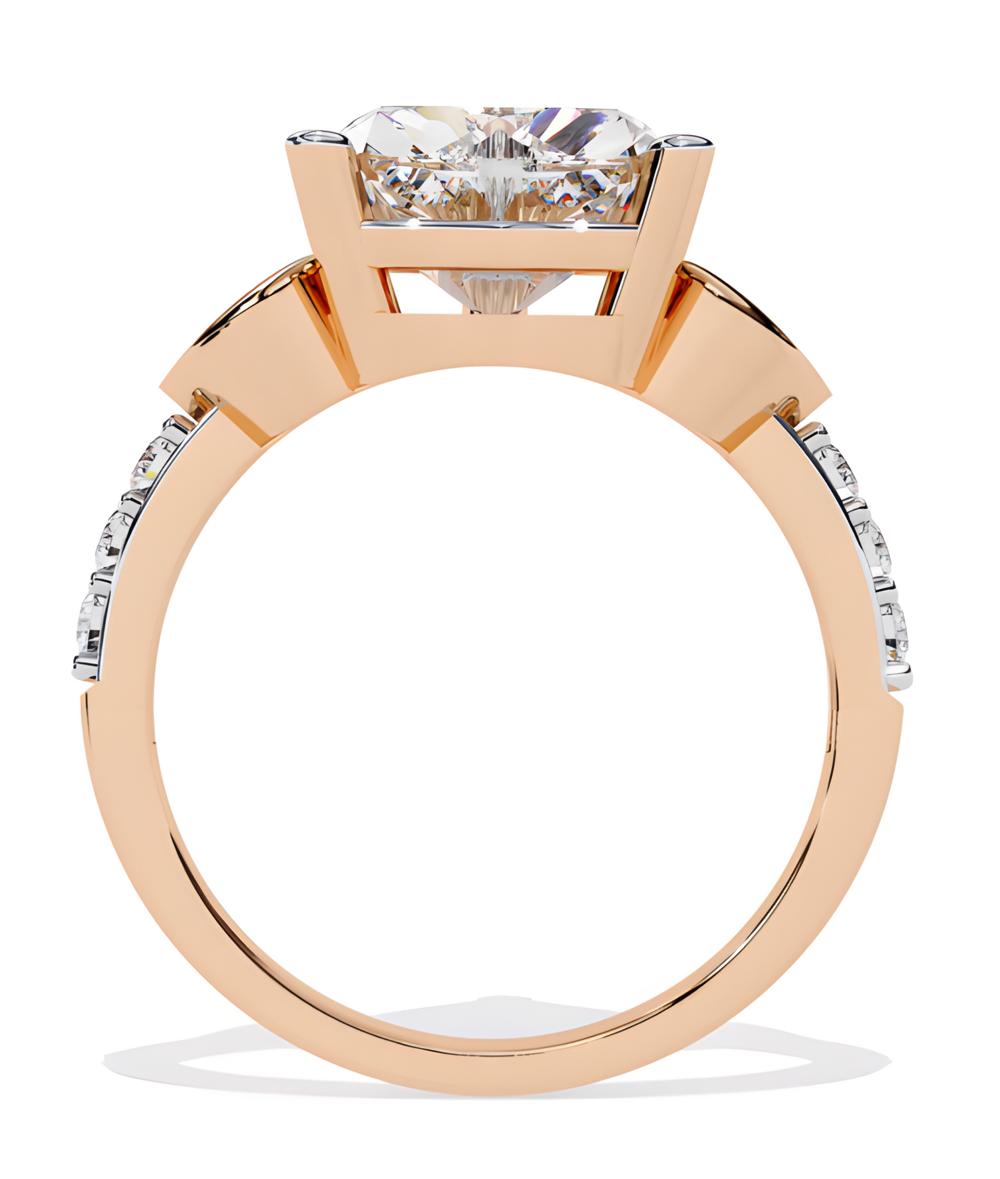 LGD Heart Solitaire (2.06 cts) In 14K Gold  DCR-31