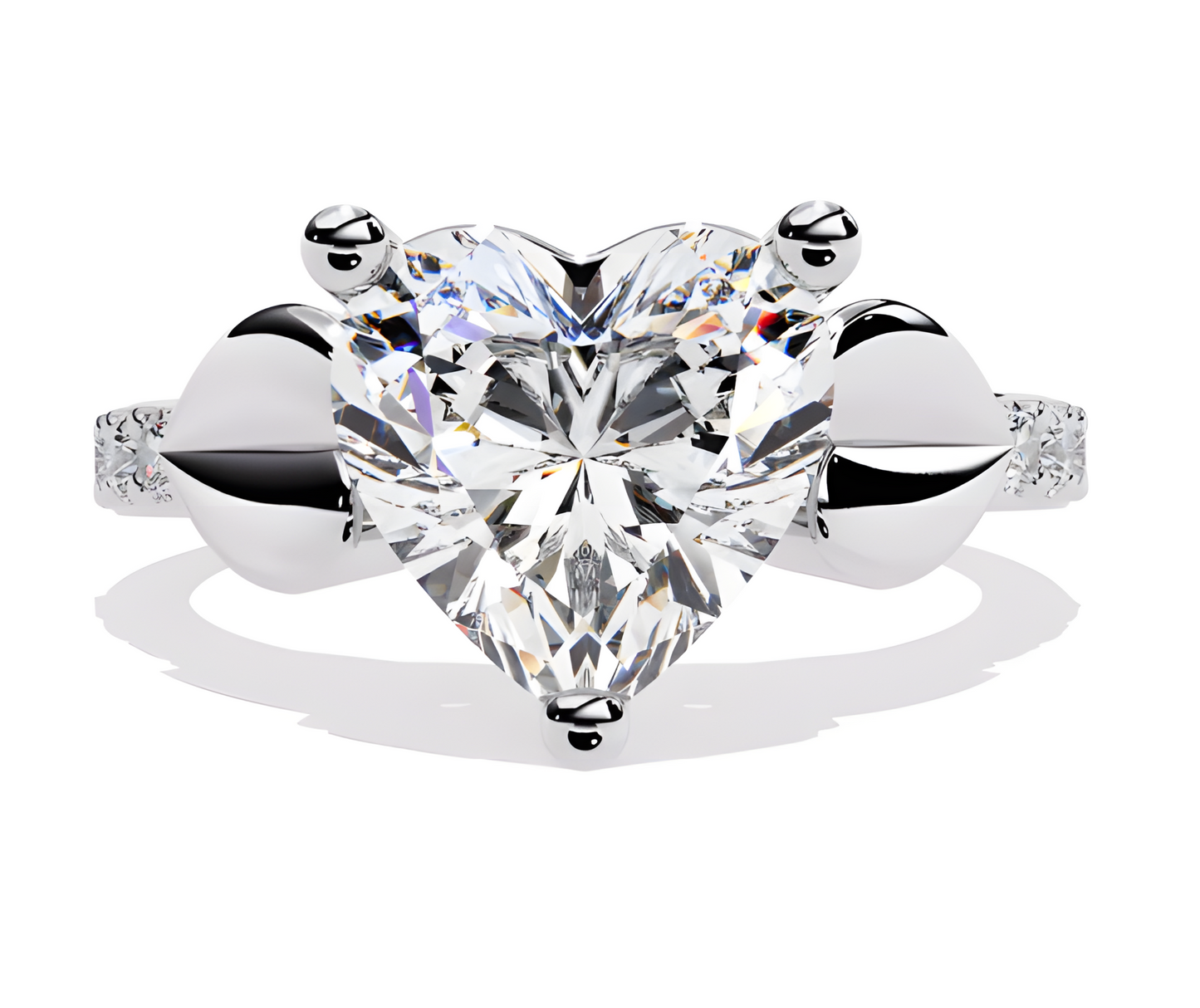LGD Heart Solitaire (2.06 cts) In 14K Gold  DCR-31