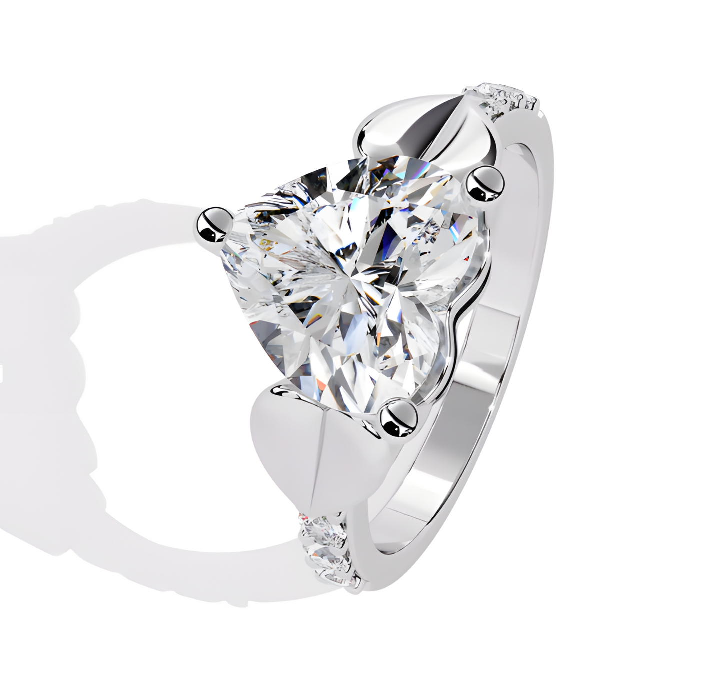 LGD Heart Solitaire (2.06 cts) In 14K Gold  DCR-31