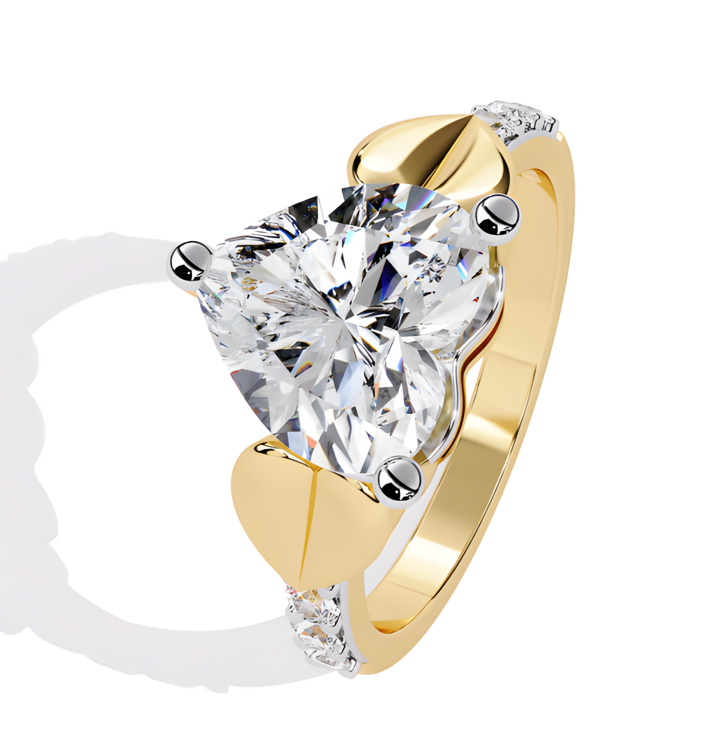 LGD Heart Solitaire (2.06 cts) In 14K Gold  DCR-31