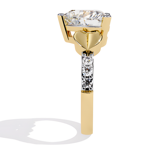 LGD Heart Solitaire (2.06 cts) In 14K Gold  DCR-31