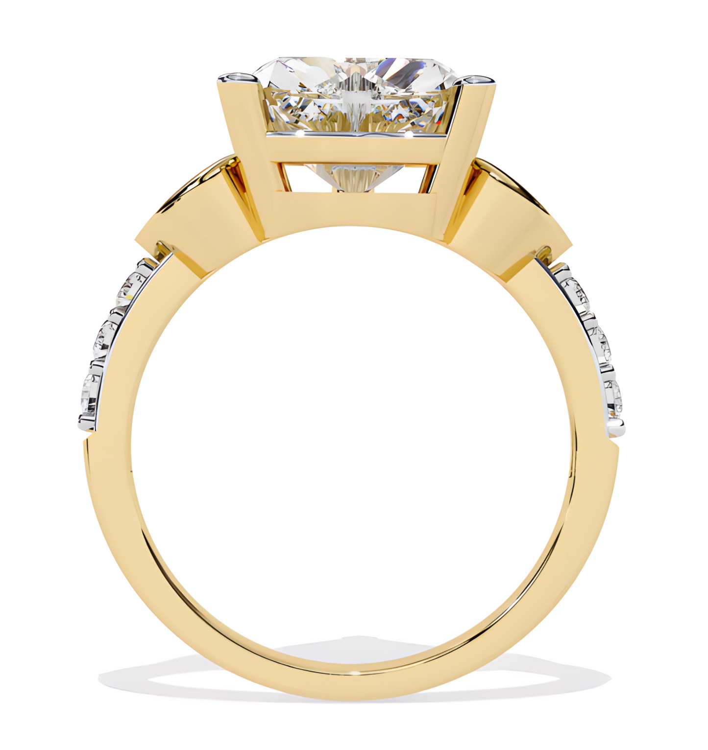 LGD Heart Solitaire (2.06 cts) In 14K Gold  DCR-31