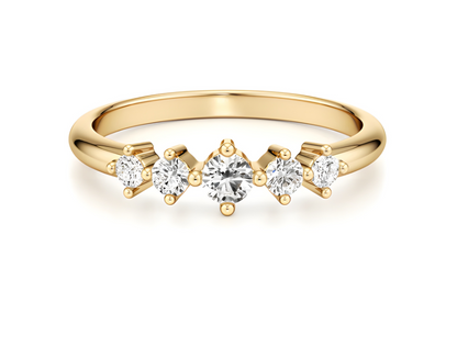 LGD Round Solitaire (0.52 cts) In 14K Gold  DCR-28