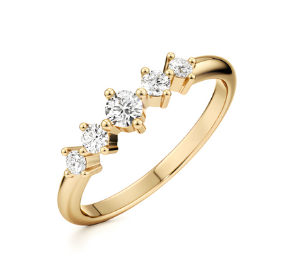 LGD Round Solitaire (0.52 cts) In 14K Gold  DCR-28