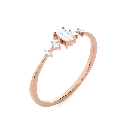 LGD OVAL Solitaire (0.40 cts) In 14K Gold  DCR-30