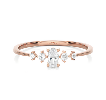 LGD OVAL Solitaire (0.40 cts) In 14K Gold  DCR-30