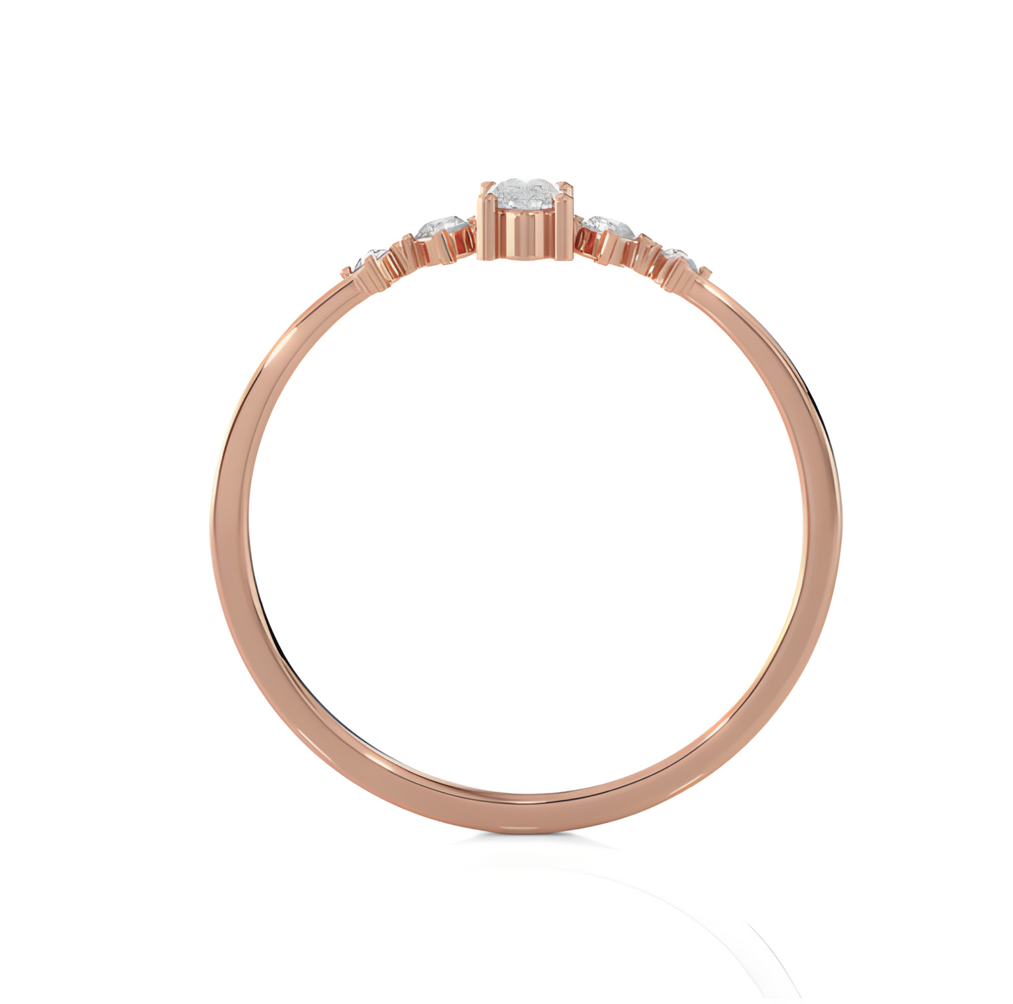 LGD OVAL Solitaire (0.40 cts) In 14K Gold  DCR-30