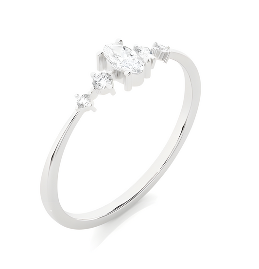 LGD OVAL Solitaire (0.40 cts) In 14K Gold  DCR-30