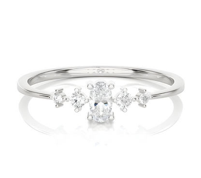LGD OVAL Solitaire (0.40 cts) In 14K Gold  DCR-30