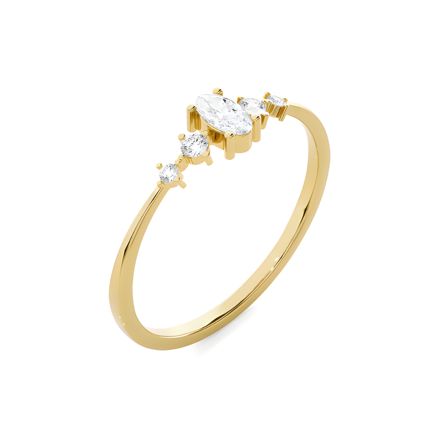 LGD OVAL Solitaire (0.40 cts) In 14K Gold  DCR-30
