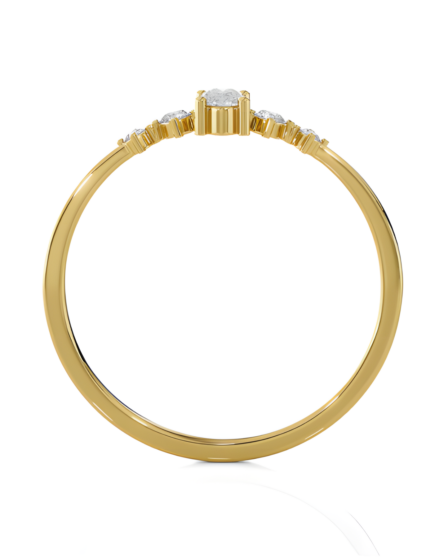 LGD OVAL Solitaire (0.40 cts) In 14K Gold  DCR-30