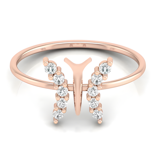 LGD Round Solitaire (0.16 cts) In 14K Gold  DCR-27