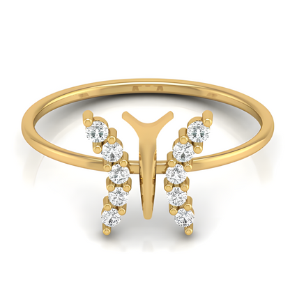 LGD Round Solitaire (0.16 cts) In 14K Gold  DCR-27