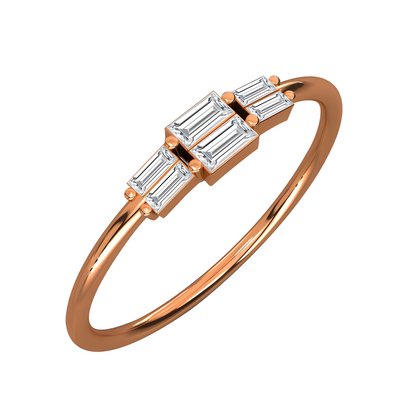 LGD Baguette Solitaire (0.35 cts) In 14K Gold  DCR-24