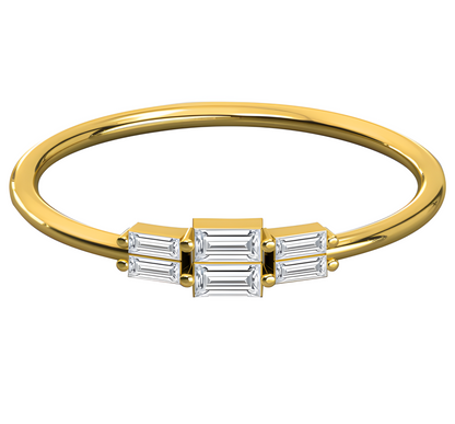 LGD Baguette Solitaire (0.35 cts) In 14K Gold  DCR-24