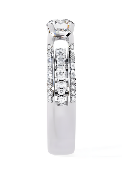 LGD Round Solitaire (1.44 cts) In 14K Gold
