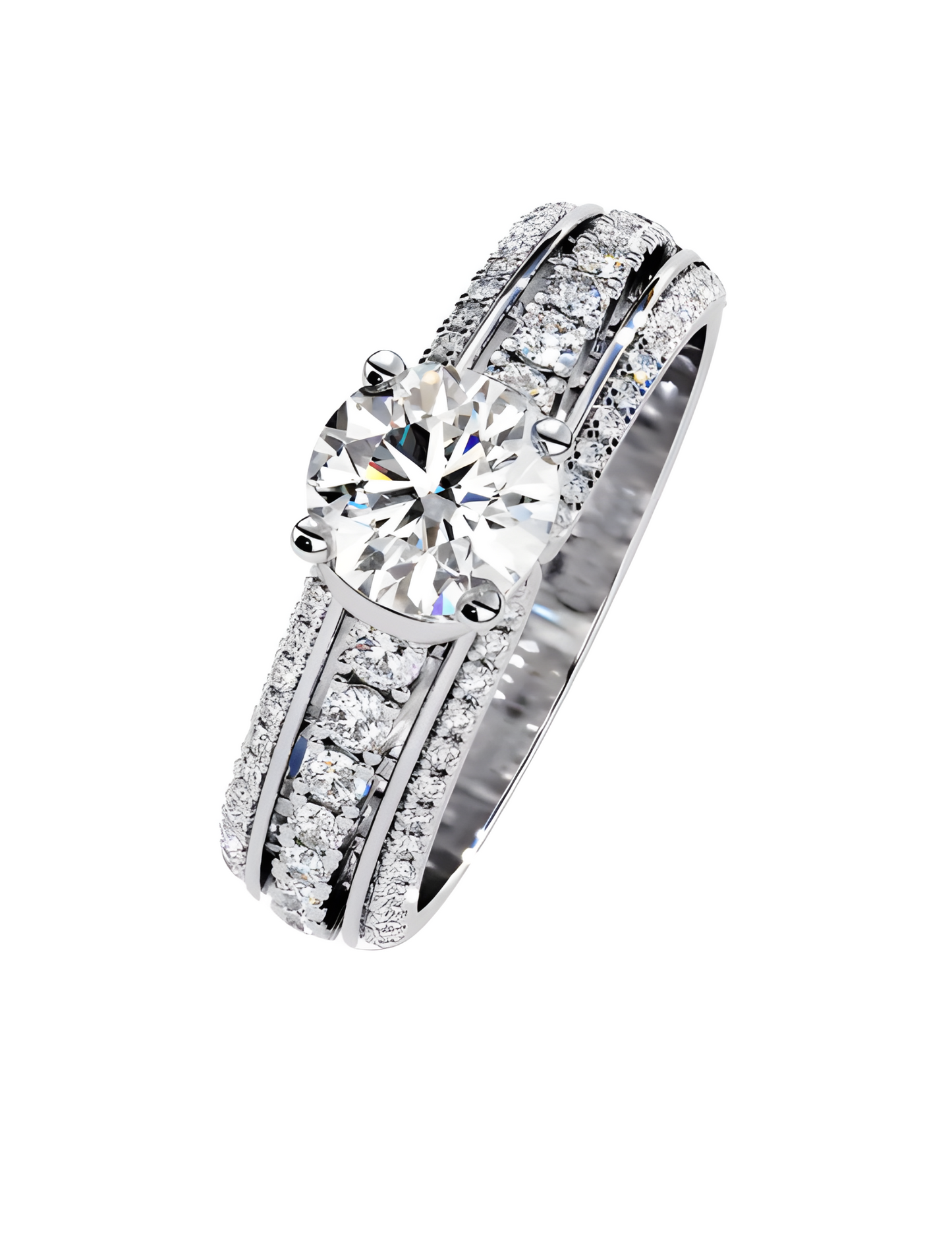 LGD Round Solitaire (1.44 cts) In 14K Gold