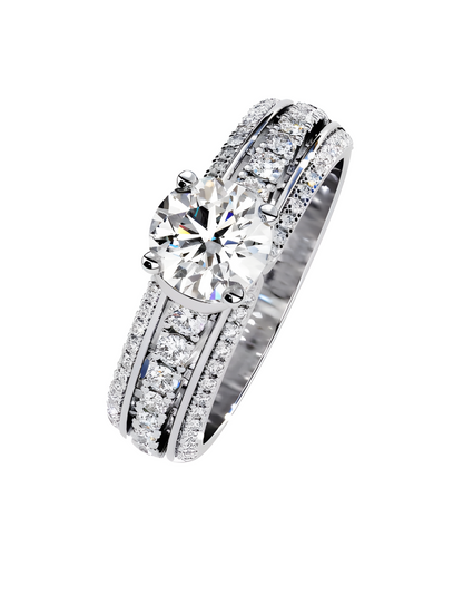 LGD Round Solitaire (1.44 cts) In 14K Gold