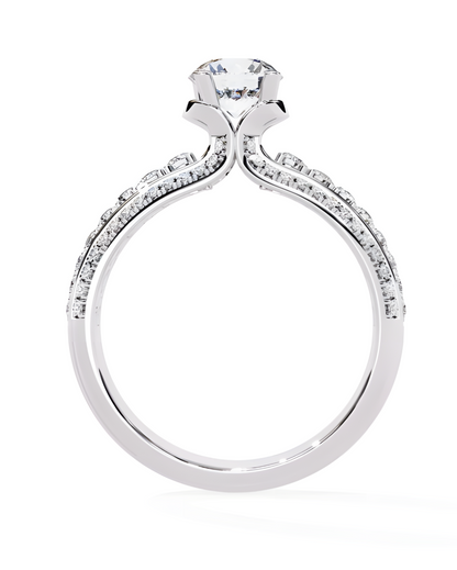 LGD Round Solitaire (1.44 cts) In 14K Gold