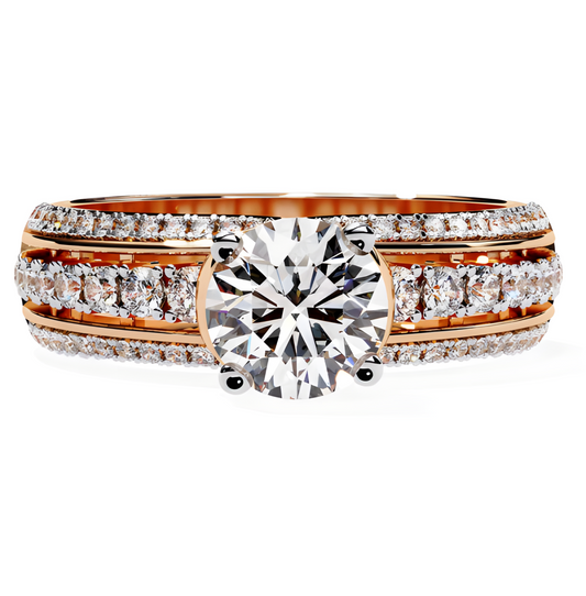 LGD Round Solitaire (1.44 cts) In 14K Gold